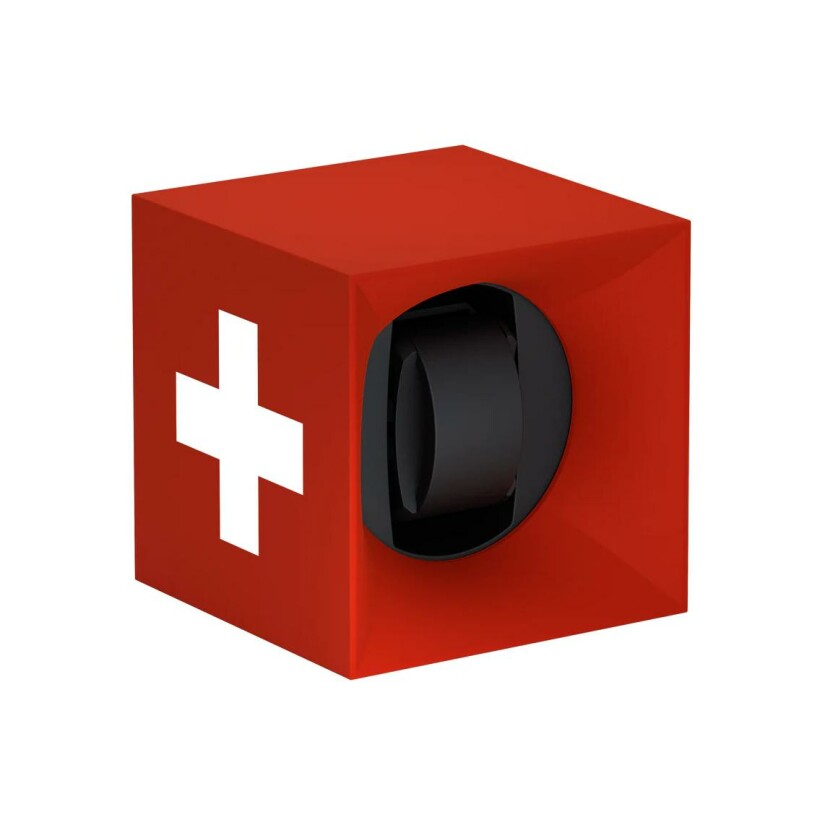 Remontoir pour montre automatique SwissKubik Startbox rouge croix Suisse