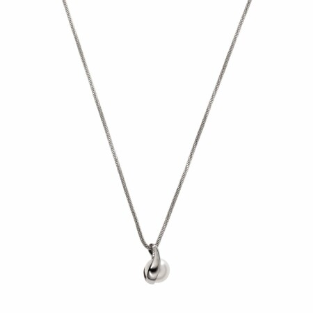 Collier Skagen Agnethe en acier et perle synthétique