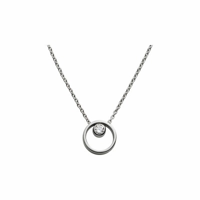 Collier Skagen Elin en acier et strass