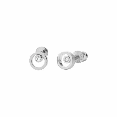 Boucles d'oreilles Skagen Elin en acier et strass