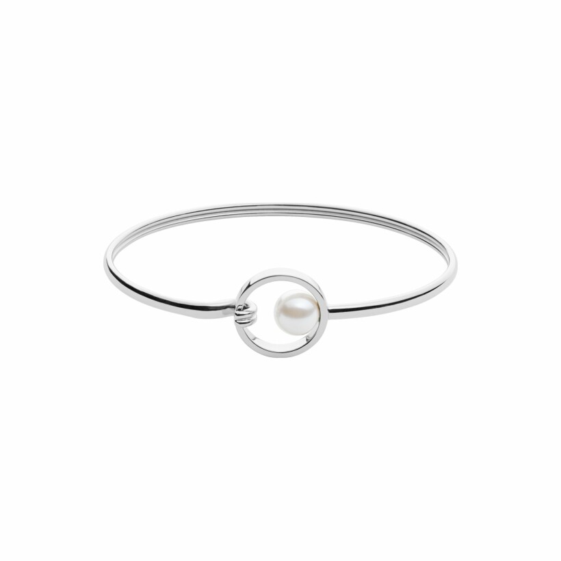 Bracelet Skagen Agnethe en acier et perle synthétique