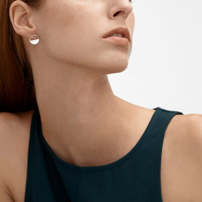 Boucles d'oreilles Skagen Elin en plaqué or rose et nacre