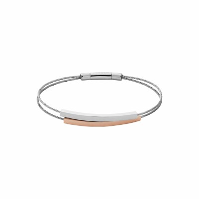 Bracelet Skagen Elin en acier et plaqué or rose