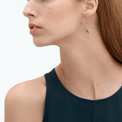 Boucles d'oreilles Skagen Elin en acier et strass