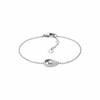 Bracelet Skagen Teardrop Cz en acier et oxyde de zirconium