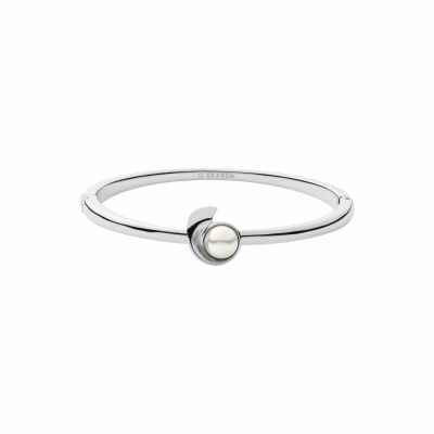 Bracelet Skagen Wrapped Pearl en acier et perle