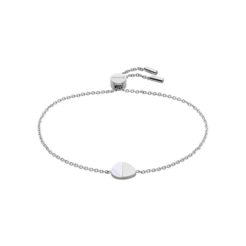 Bracelet Skagen Agnethe en acier et perle