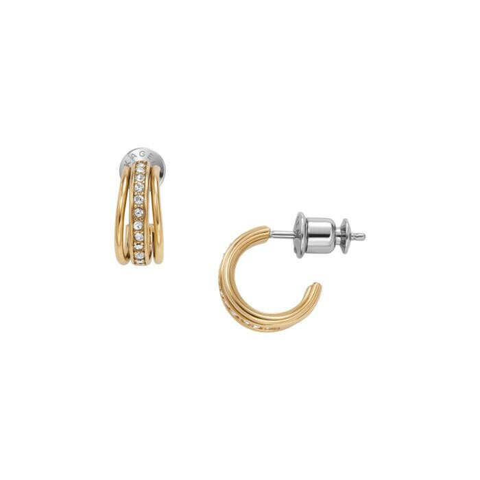 Boucles d'oreilles Skagen Kariana Glitz en métal doré et verre