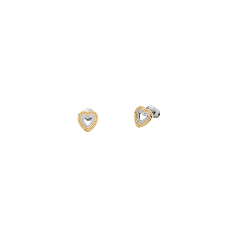 Boucles d'oreilles Skagen Kariana Heart Ripples en acier et oxyde de zirconium