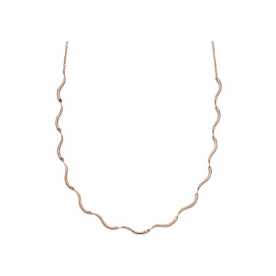 Collier Skagen Kariana en métal doré rose