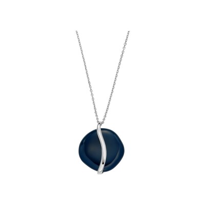 Collier Skagen Sea Glass en acier et verre