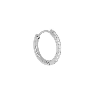 Piercing Zag Fitii en acier et oxyde de zirconium, taille M