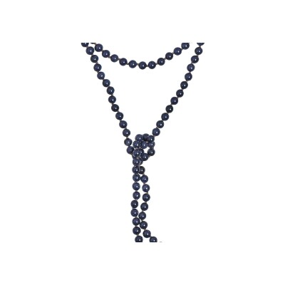 Collier sautoir Ginette NY Midnight en or rose et blue sand stone