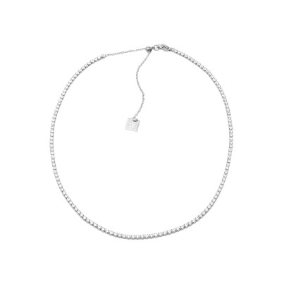 Collier Zag Goya en acier et oxyde de zirconium