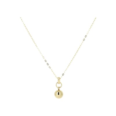 Collier sautoir Zag Liomy en acier doré