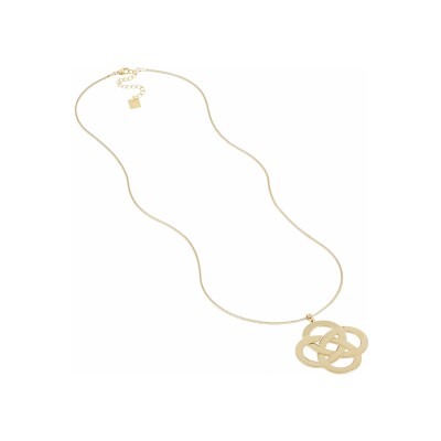 Collier sautoir Zag Infini en acier doré