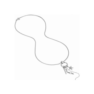 Collier sautoir Zag Cure en acier