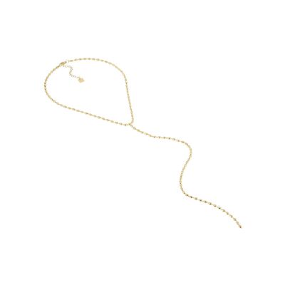 Collier sautoir Zag Deruta  en acier doré