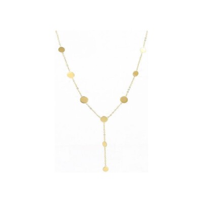 Collier Zag Camille en acier doré