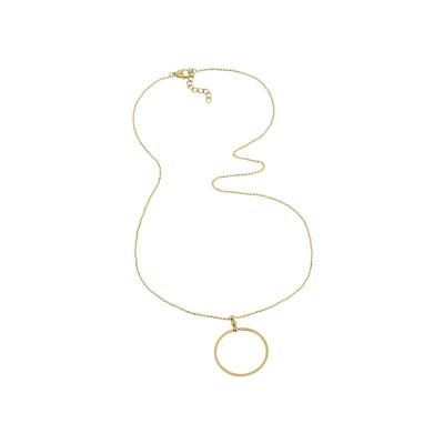 Collier Zag Honoré en acier doré