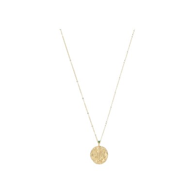 Collier Zag Zugos en acier doré et oxyde de zirconium, Balance