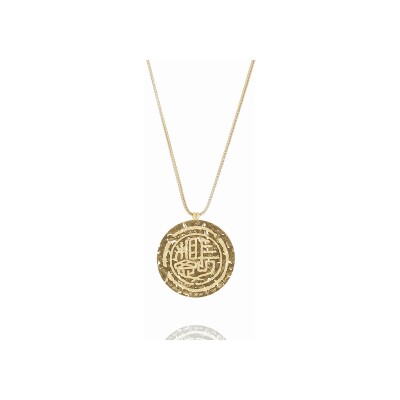 Collier Zag Jud en acier doré