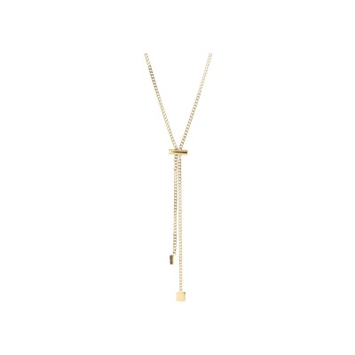 Collier Zag August en acier doré