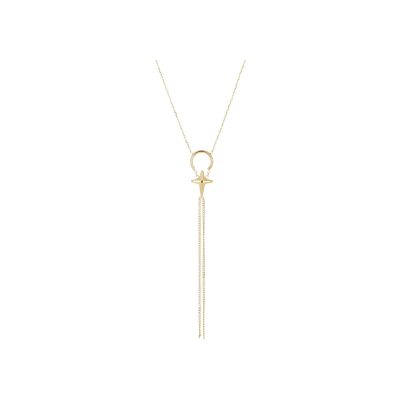 Collier Zag Montresta  en acier doré et oxyde de zirconium