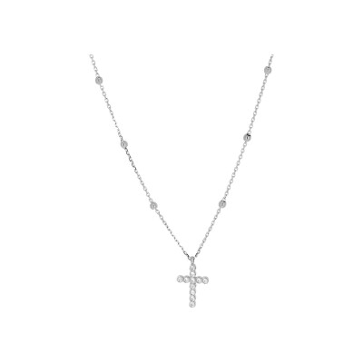 Collier Zag Capizzi en acier et oxyde de zirconium
