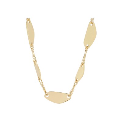 Collier Zag Agnone en acier doré