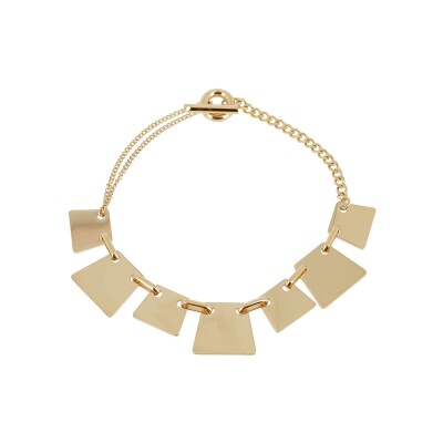 Collier Zag Spello en acier doré