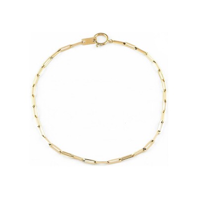 Collier Zag Ando en acier doré