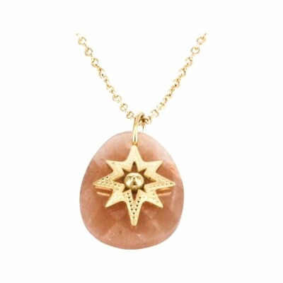 Collier Zag en acier doré