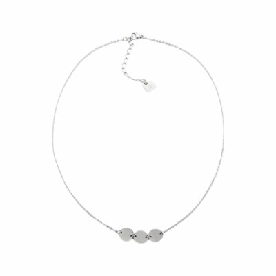 Collier Zag en acier argenté