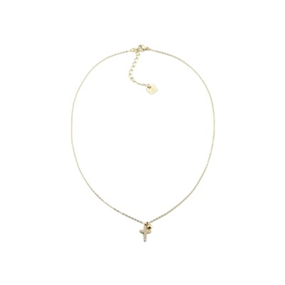 Collier Zag Wedding en acier doré et oxyde de zirconium