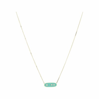 Collier Zag en acier doré