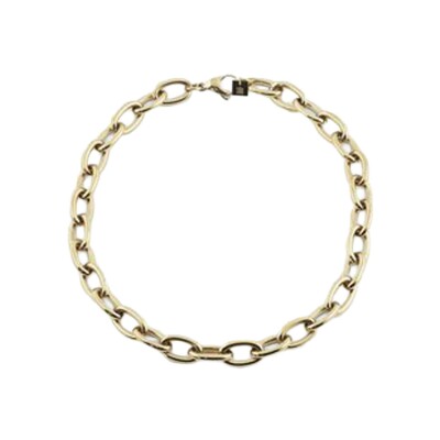 Collier Zag Jackie en acier doré
