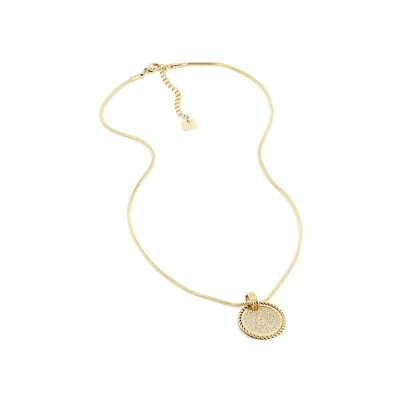 Collier Zag Blunt en acier doré et oxyde de zirconium