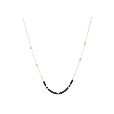 Collier ZAG Alana en acier doré