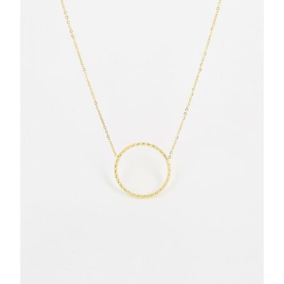 Collier Zag en acier doré