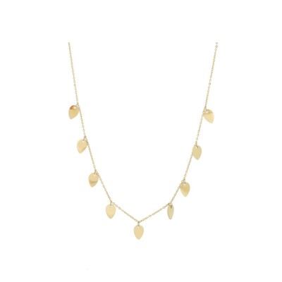 Collier ZAG en acier doré