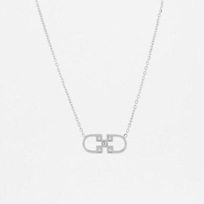 Collier ZAG en acier et oxydes de zirconium