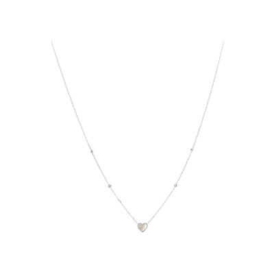 Collier Zag Eternity en acier et oxyde de zirconium
