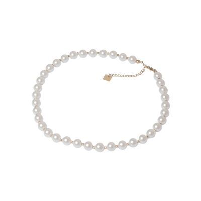 Collier Zag Marla en acier doré et verre