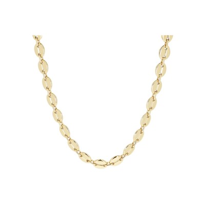 Collier Zag Kahvi en acier doré