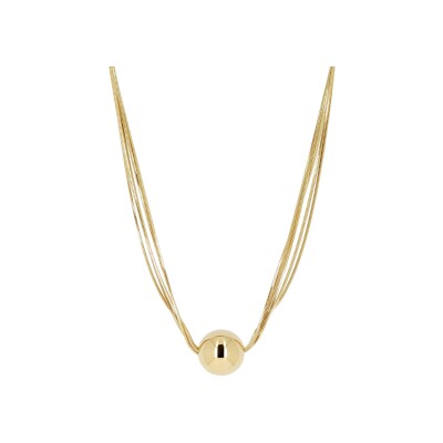 Collier Zag Nectar en acier doré