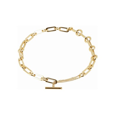 Collier Zag Cyrano en acier doré