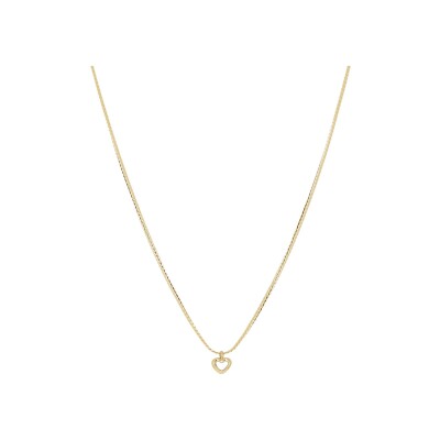 Collier Zag Cintra en acier doré et nacre