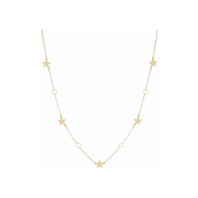 Collier Zag Salma en acier doré