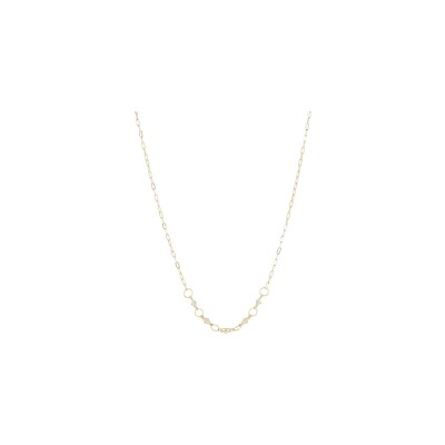 Collier Zag en acier doré